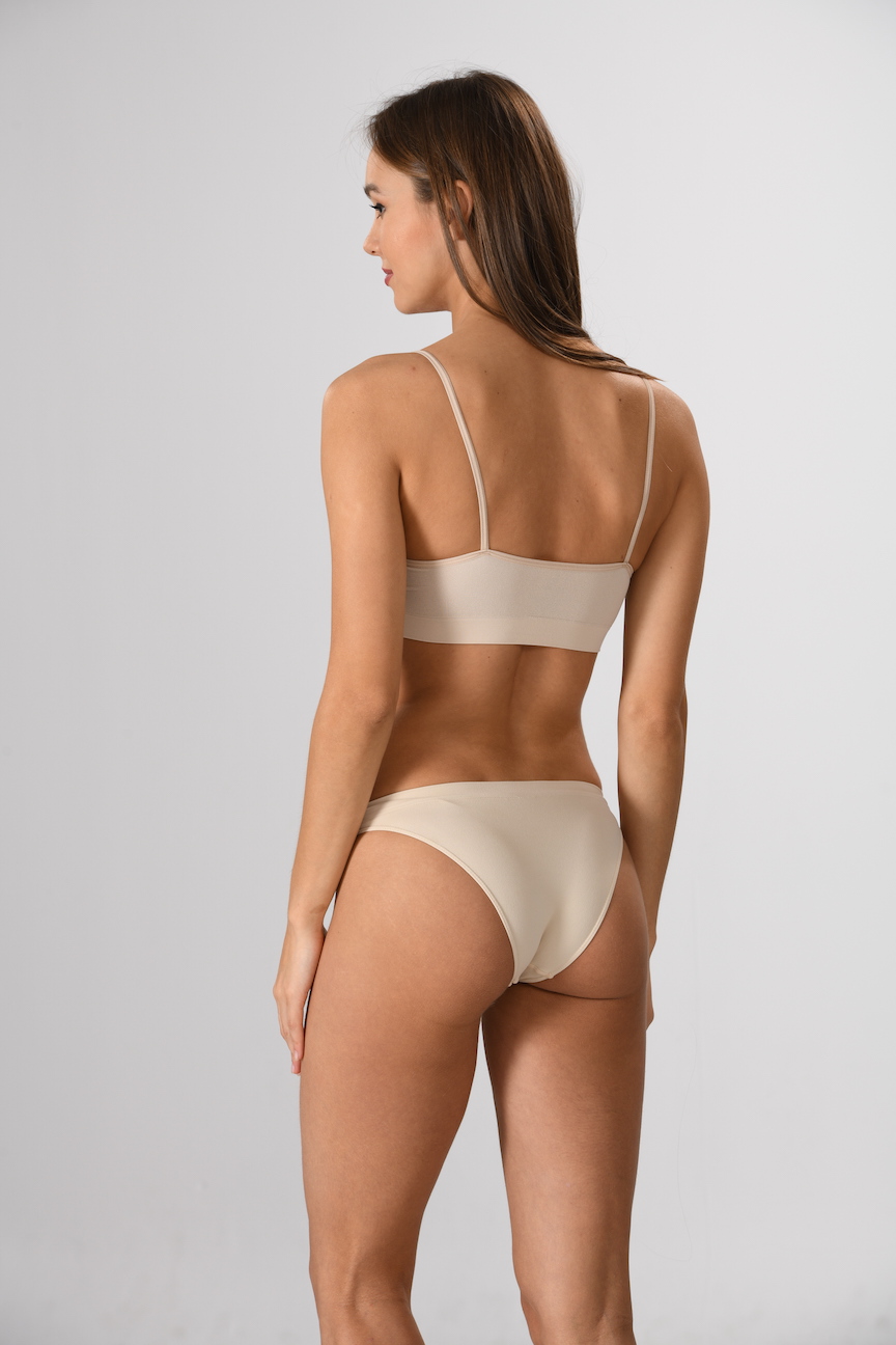 Bustier mit Spaghetti Träger gepolstert