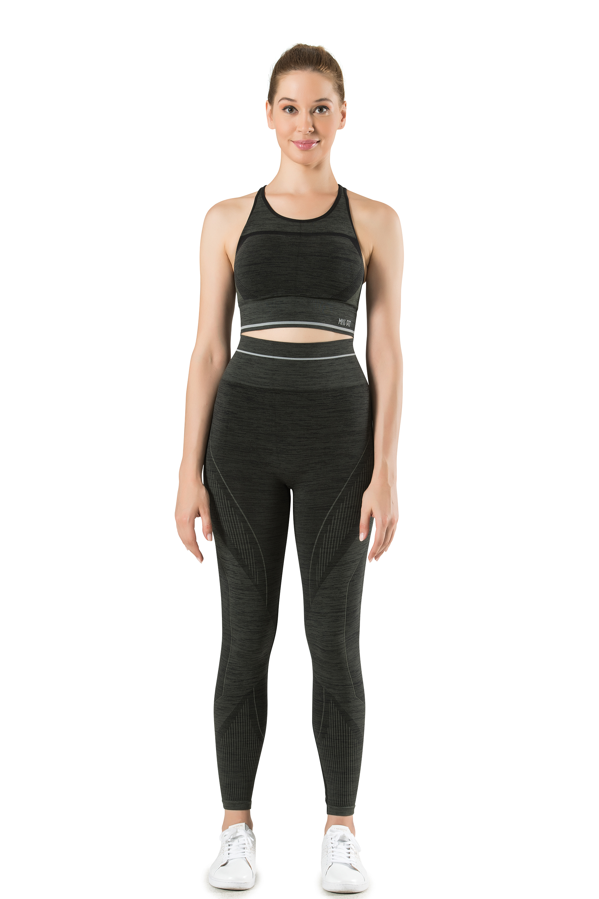 Sport-Bra und Sport-Leggings Melange