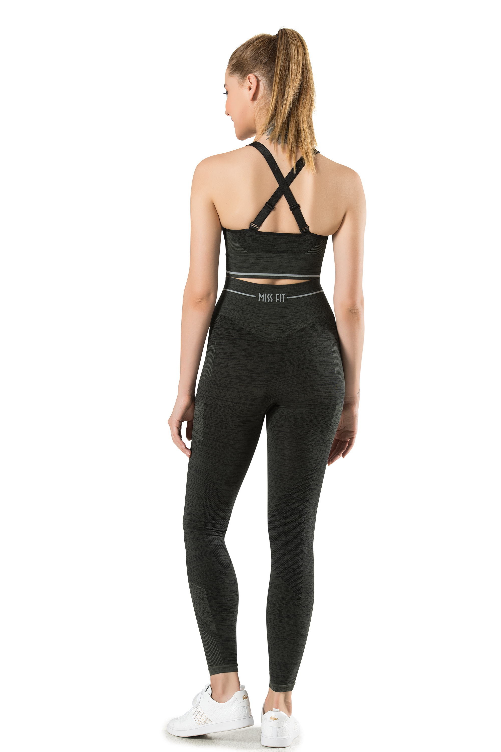 Sport-Bra und Sport-Leggings Melange